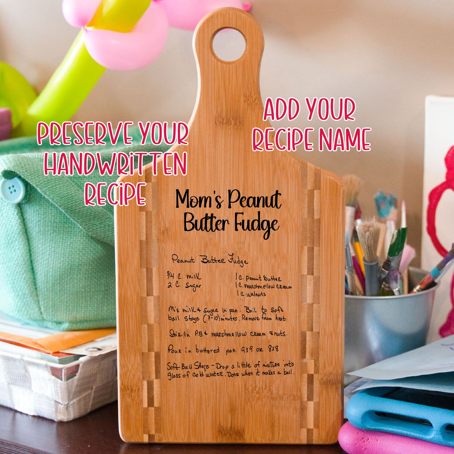 Handwritten Recipe Paddle Board