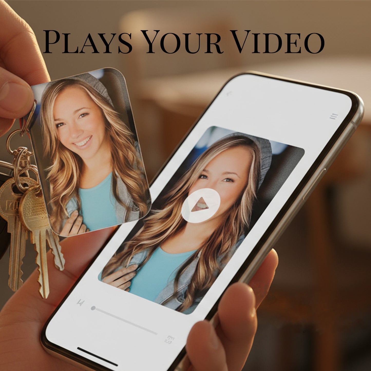 Otzzy MemoryKey Custom Photo Keychain