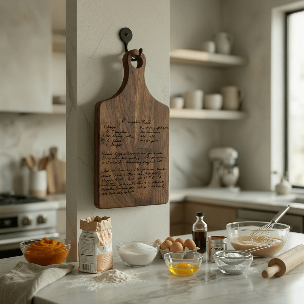 The Handwriting You'd Never Want to Lose — Handwritten Recipe Cutting Board