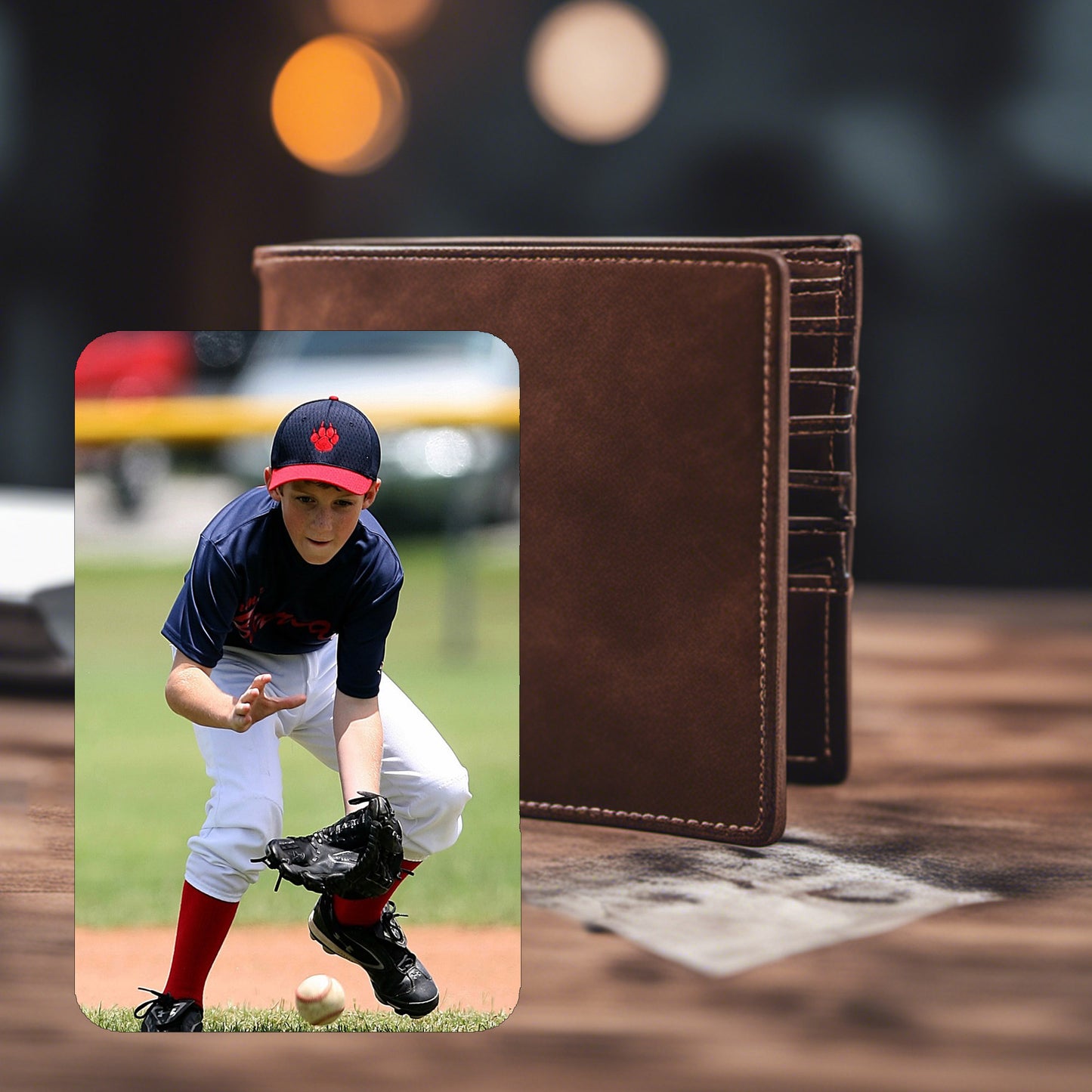 Baseball Card – Photo & Player Info