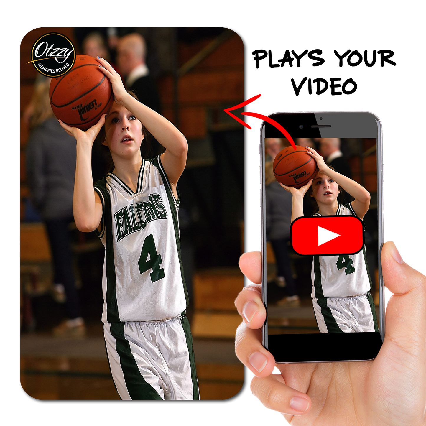 Basketball Photo Card - Player Info