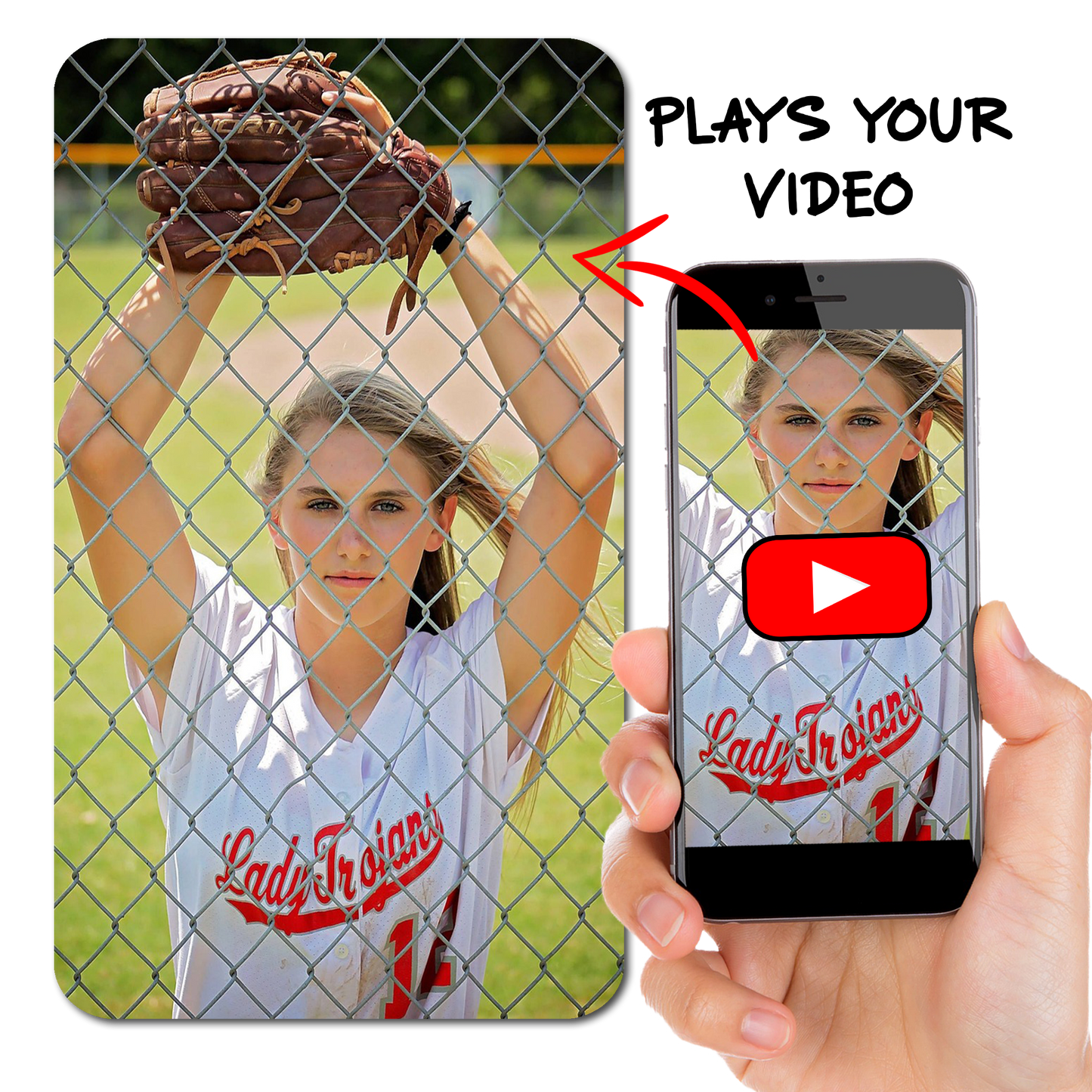 Custom Softball Card – Double-Sided Photo