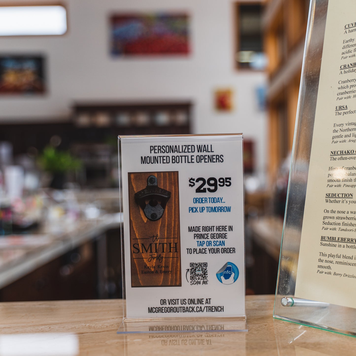 Small Acrylic Table Top Display