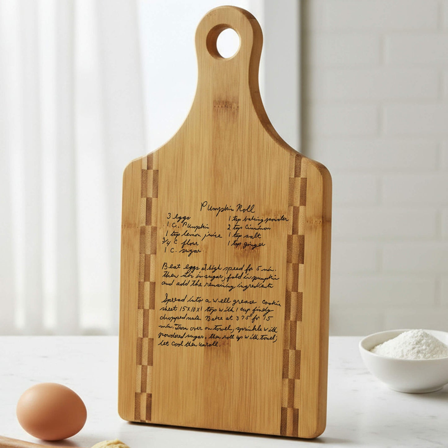 The Handwriting You'd Never Want to Lose — Handwritten Recipe Cutting Board