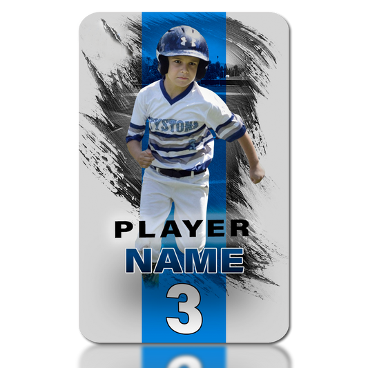 Baseball Stripe Card – Photo & Player Info