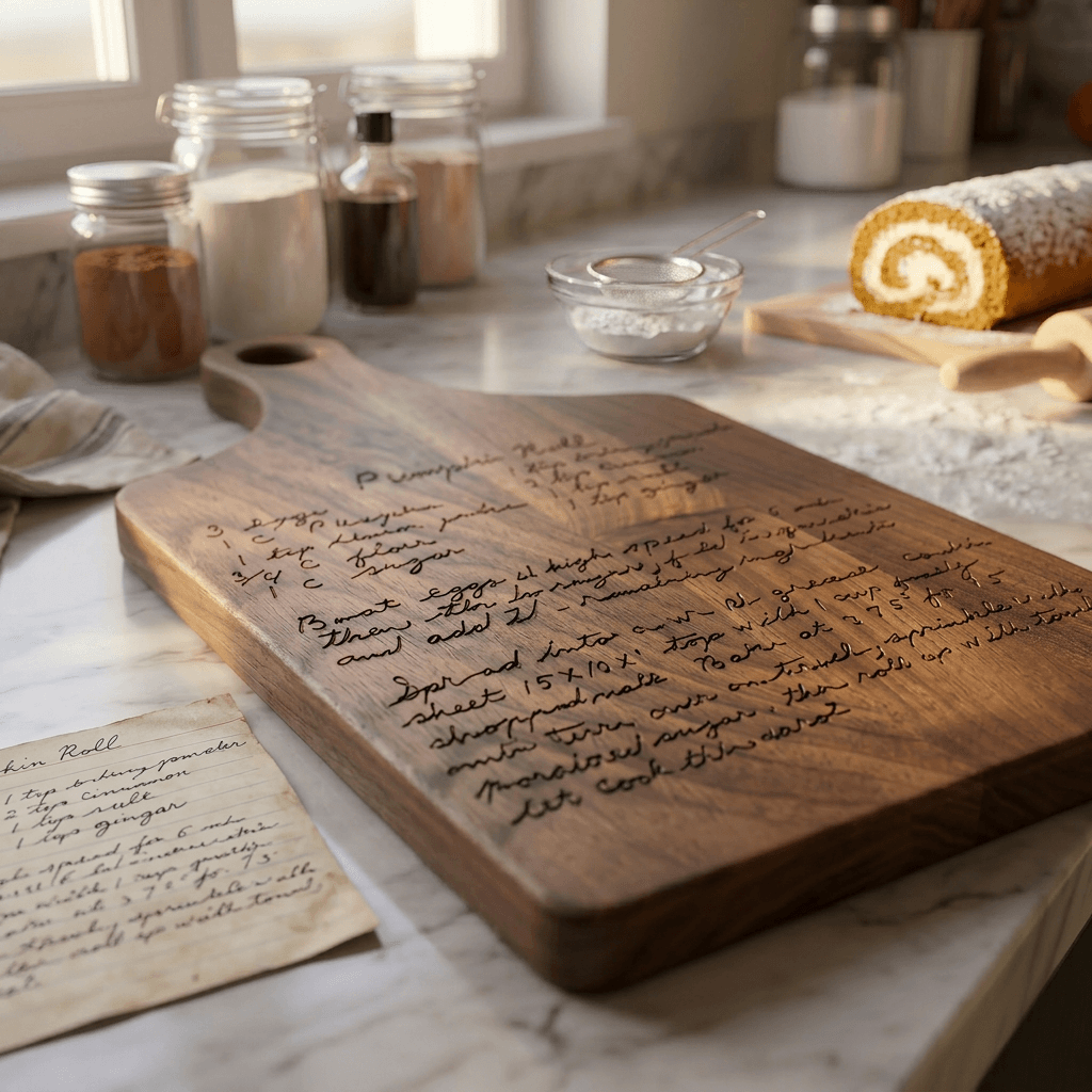 The Handwriting You'd Never Want to Lose — Handwritten Recipe Cutting Board