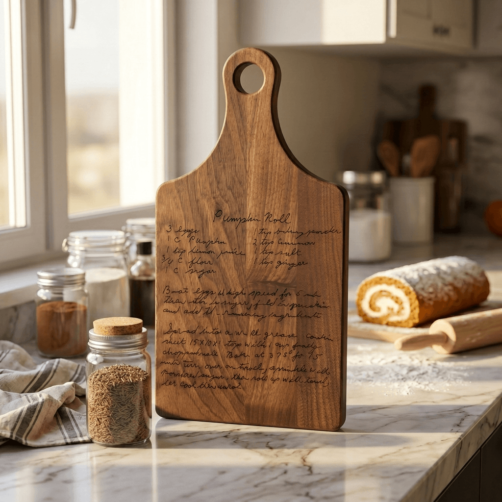 The Handwriting You'd Never Want to Lose — Handwritten Recipe Cutting Board