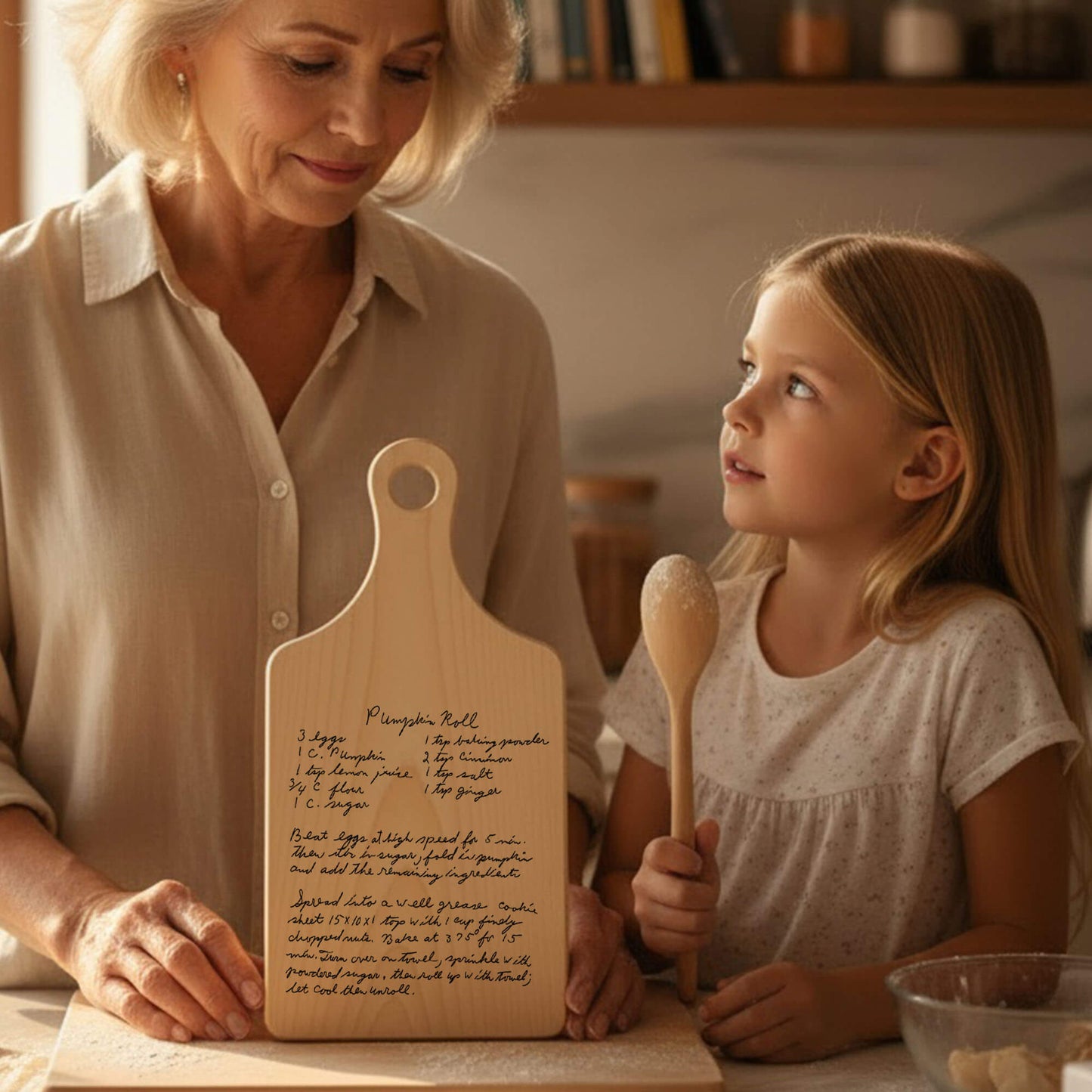 The Handwriting You'd Never Want to Lose — Handwritten Recipe Cutting Board