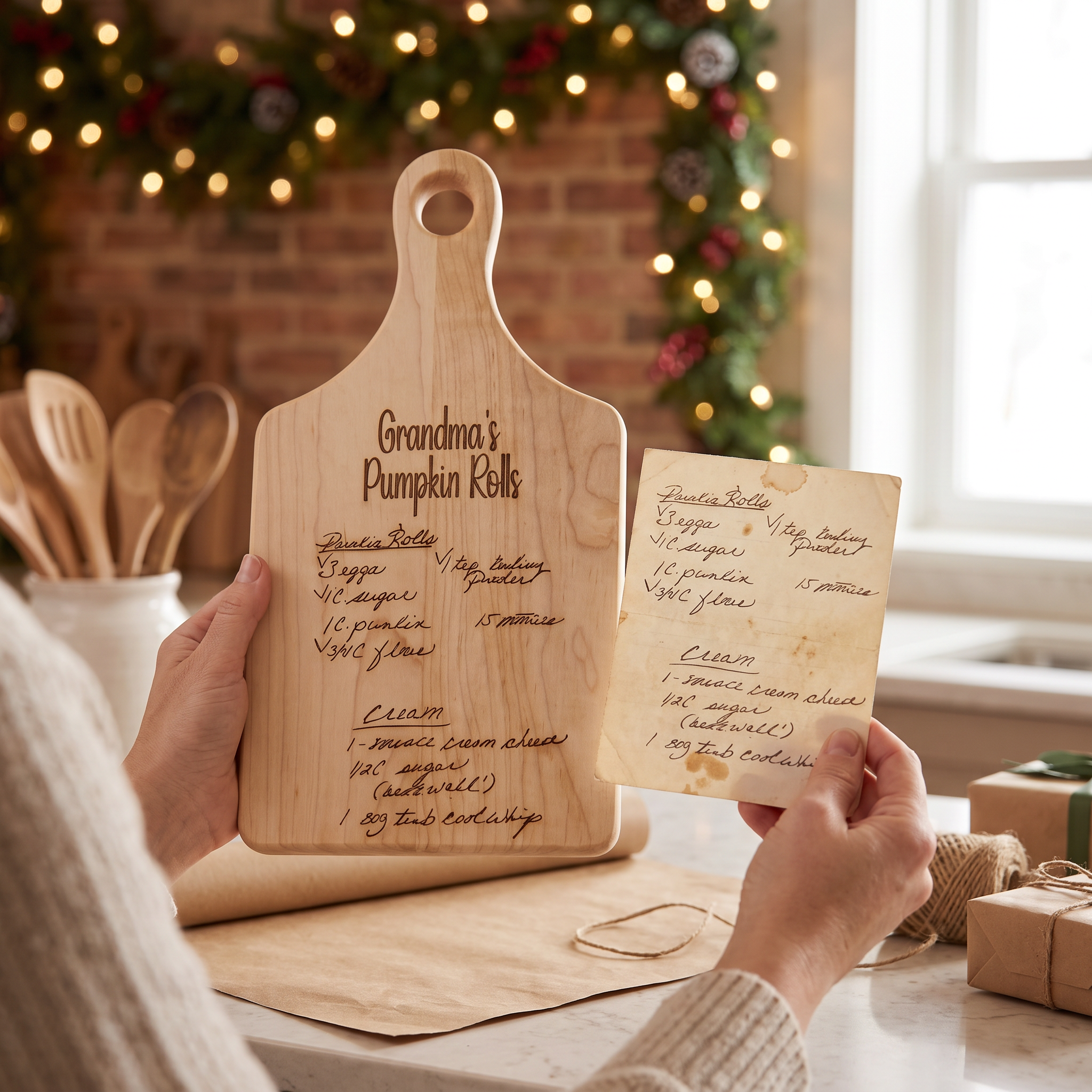 The Handwriting You'd Never Want to Lose — Handwritten Recipe Cutting Board