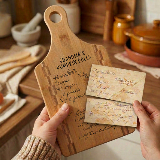 The Handwriting You'd Never Want to Lose — Handwritten Recipe Cutting Board