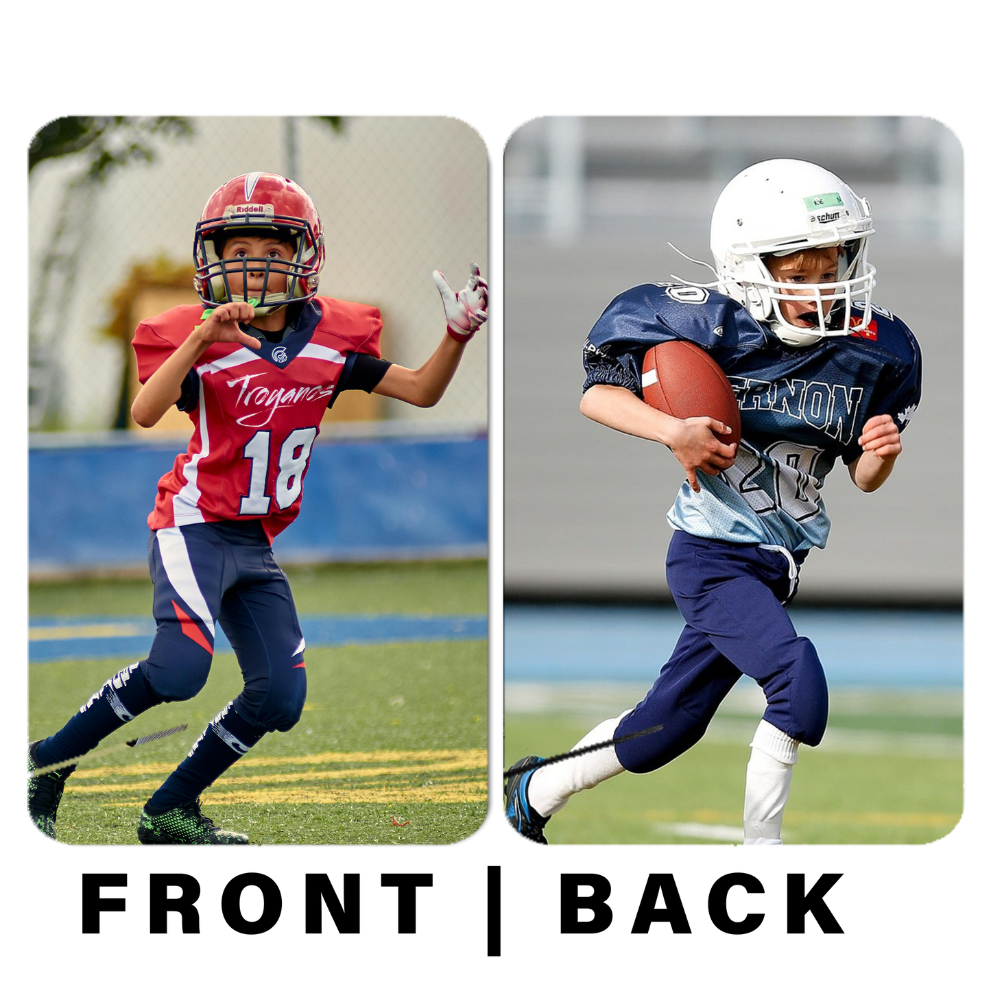 Football Card – Two-Sided Photo