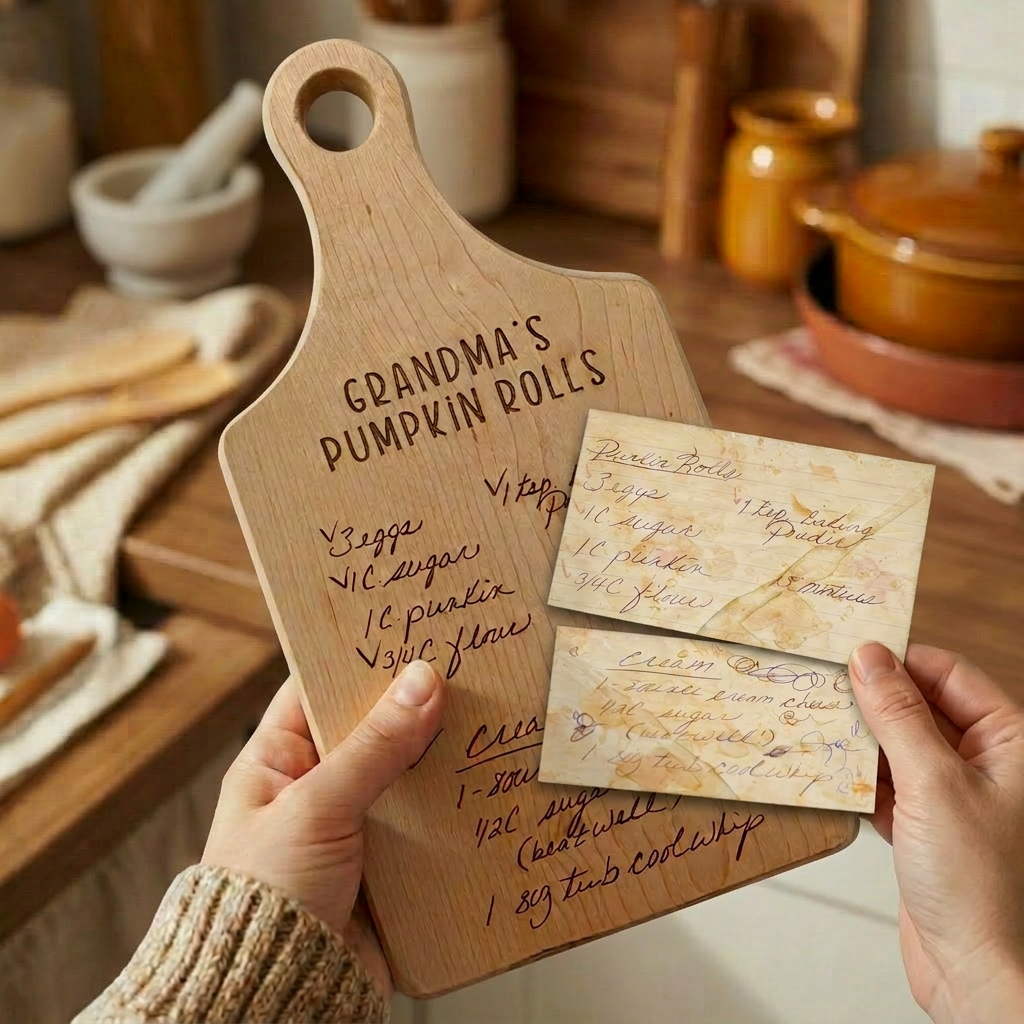 The Handwriting You'd Never Want to Lose — Handwritten Recipe Cutting Board