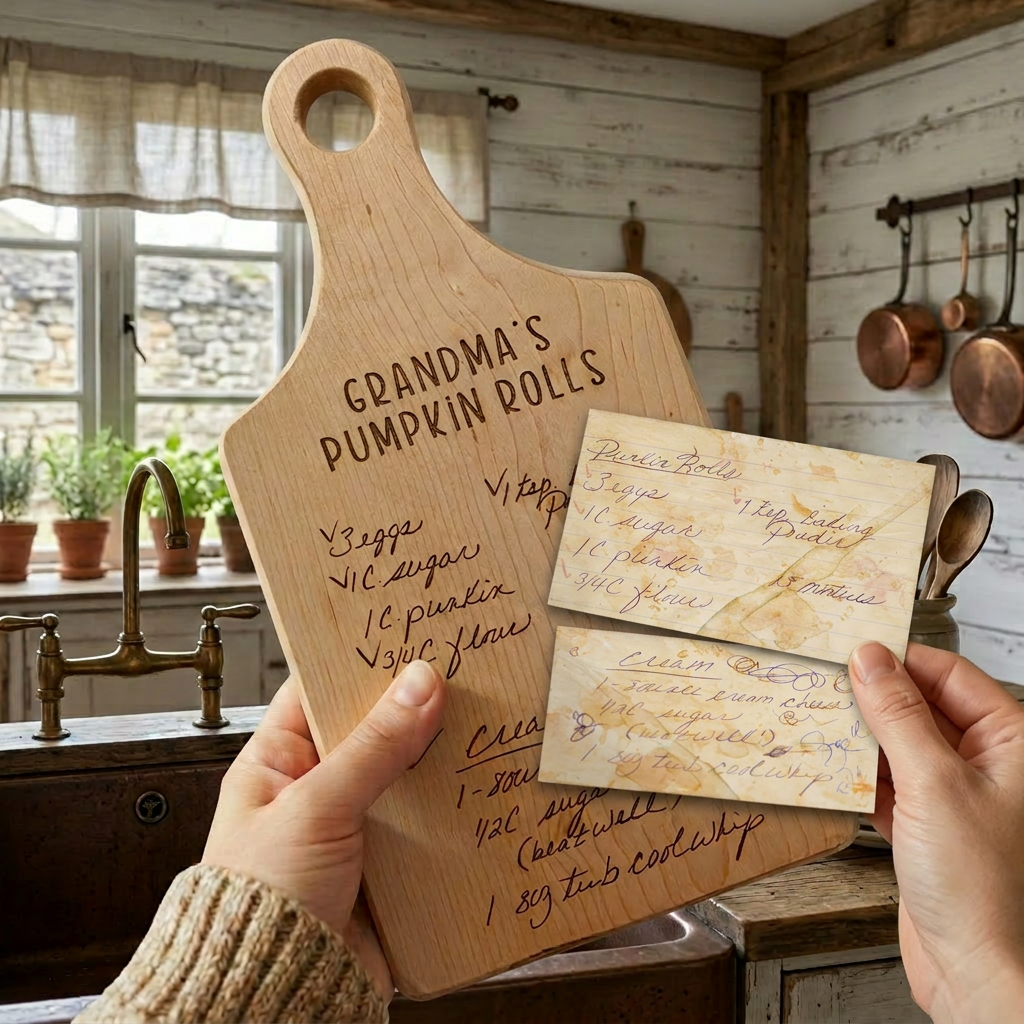 The Handwriting You'd Never Want to Lose — Handwritten Recipe Cutting Board