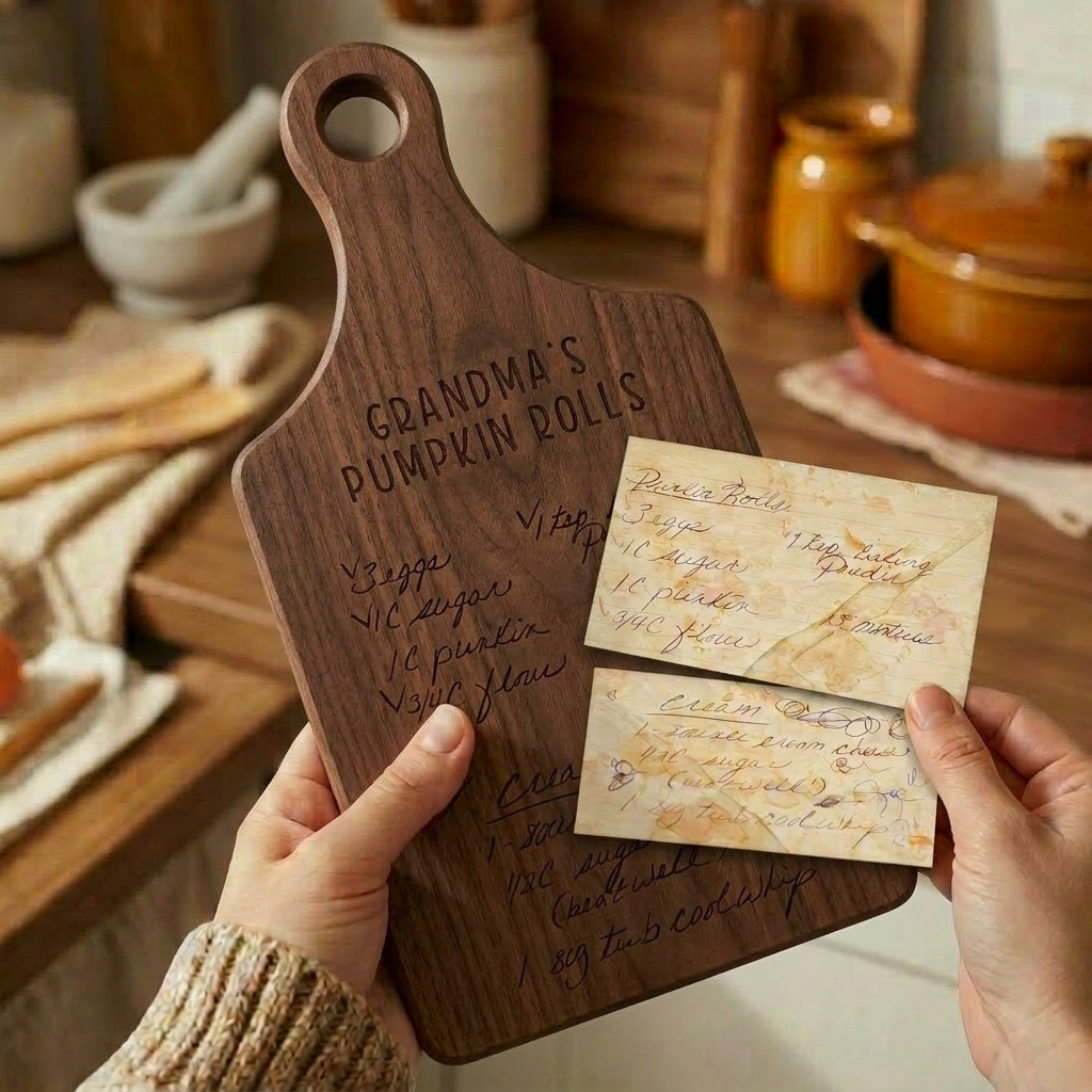 The Handwriting You'd Never Want to Lose — Handwritten Recipe Cutting Board