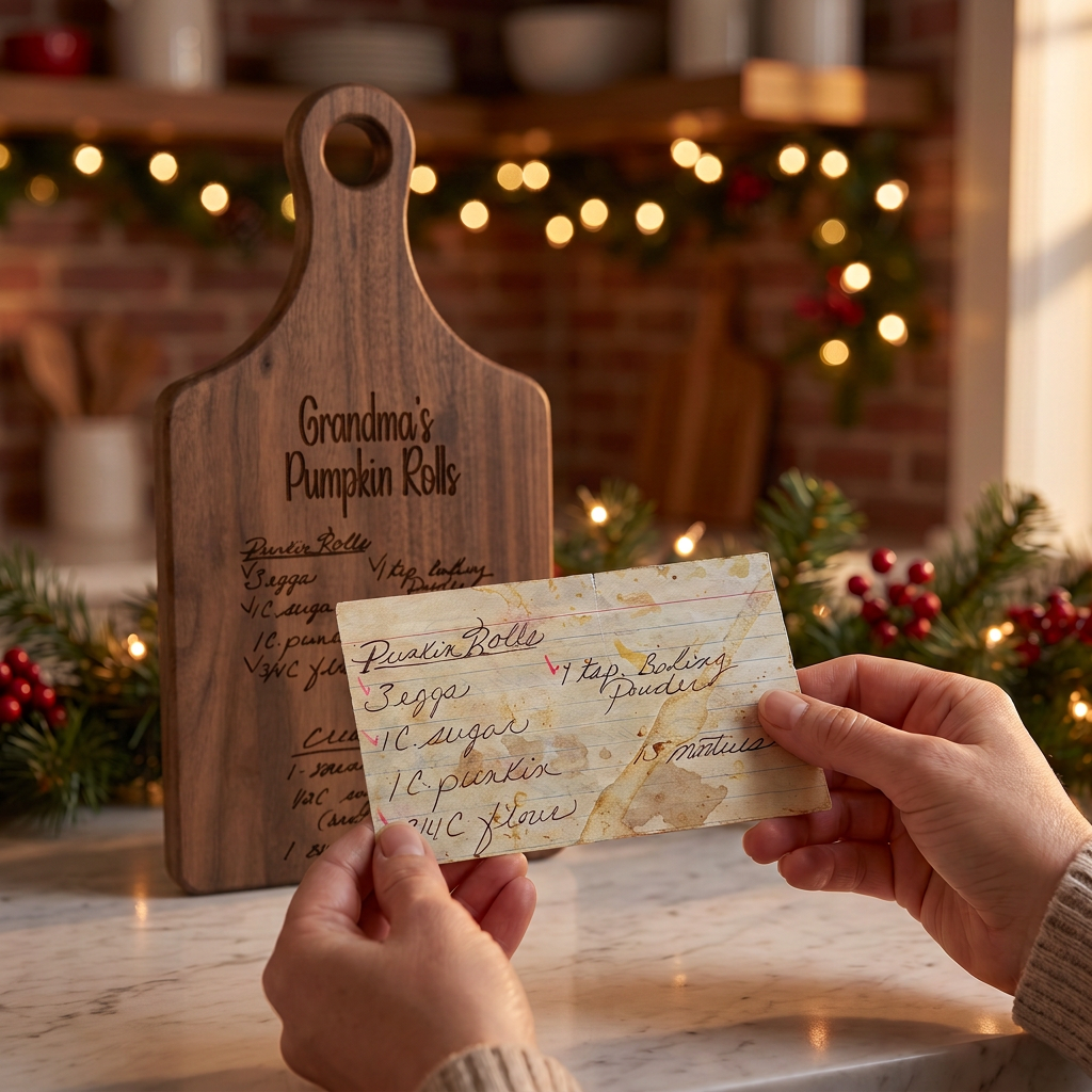 The Handwriting You'd Never Want to Lose — Handwritten Recipe Cutting Board