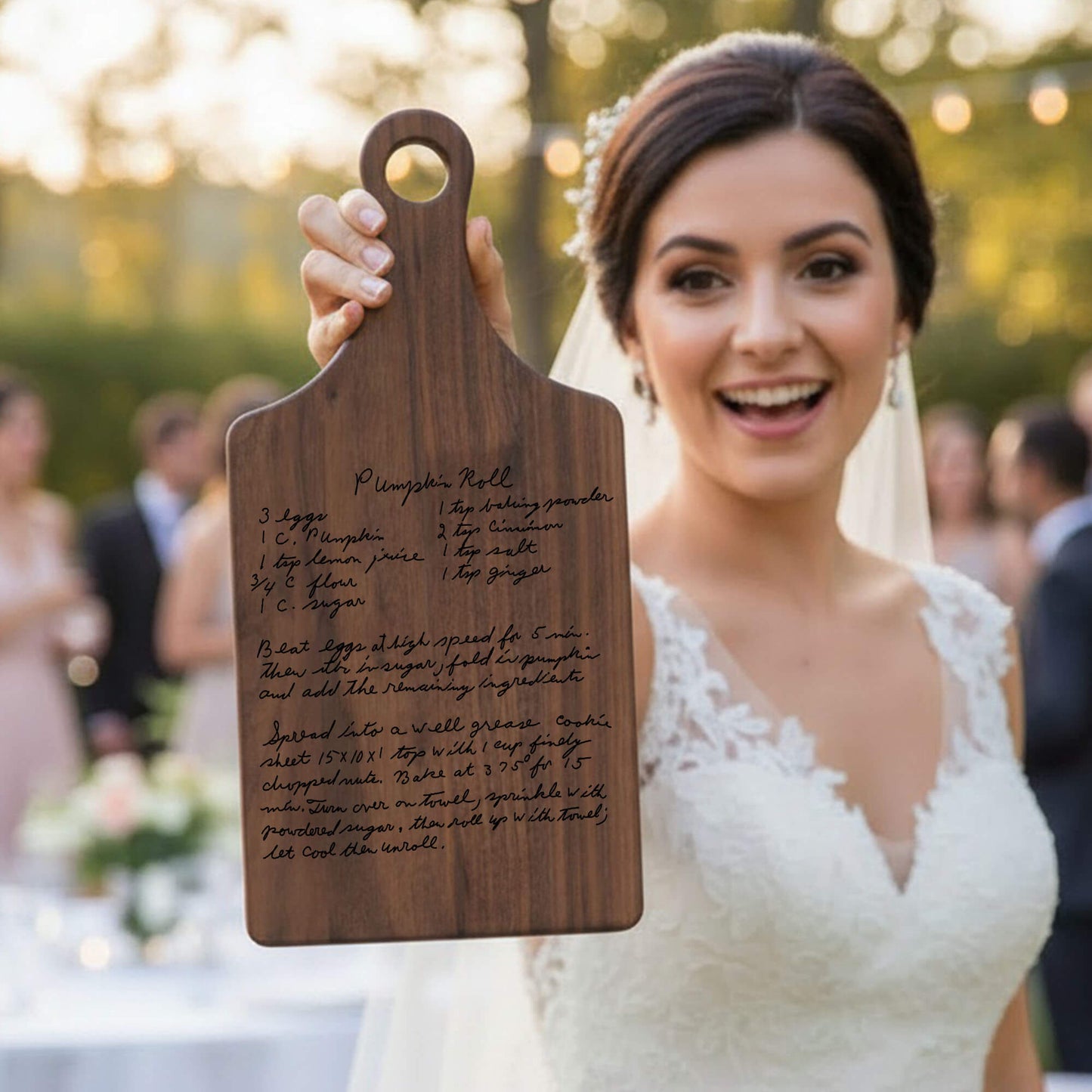 The Handwriting You'd Never Want to Lose — Handwritten Recipe Cutting Board