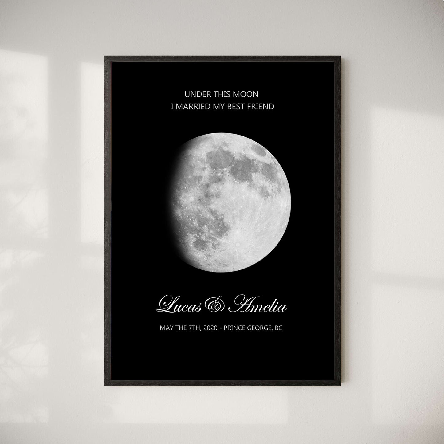 Framed Moon Art Print